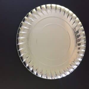 Platos Estriados Plata/Plata (100 unidades)