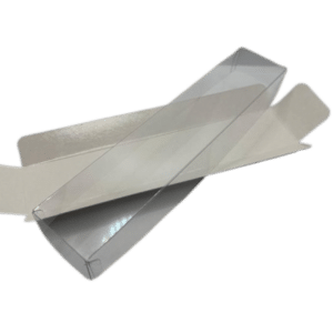 Caja de turrón individual - Base Blanca con tapa (100 unidades)