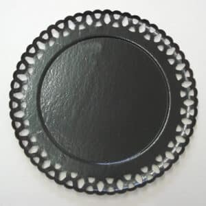 Platos Blonda Negro  (100 unidades)