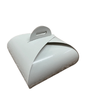 Caja Tarta Blanca Plastificada Mariposa (25 unidades)