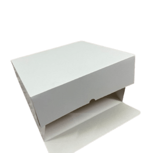 Caja para tarta cuadrada blanca (50 unidades)